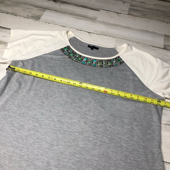 Earl Jeans shirt size 2X short sleeve flowy gray - Picture 5 of 6